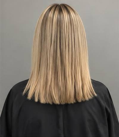 Loiro iluminado antes do mega hair — imagem ilustrativa